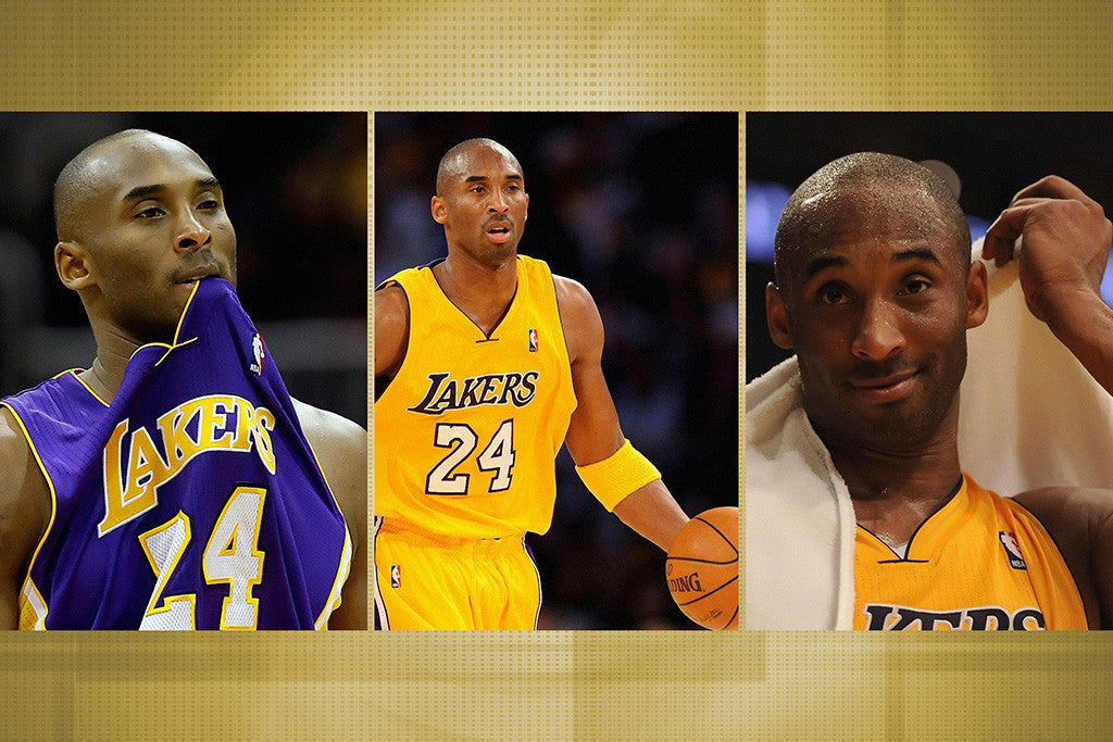 Kobe Bryant Set Los Angeles Lakers Basketball NBA Poster 2/9