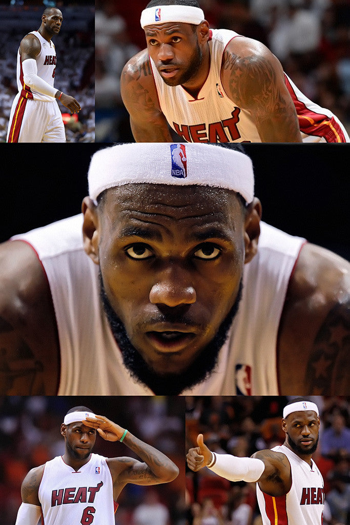 Lebron James Set Basketball NBA Poster 8/10