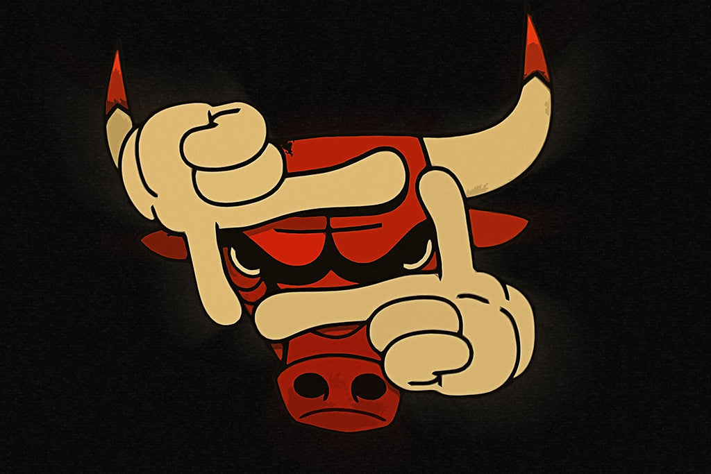 Chicago Bulls Funny Basketball NBA Poster