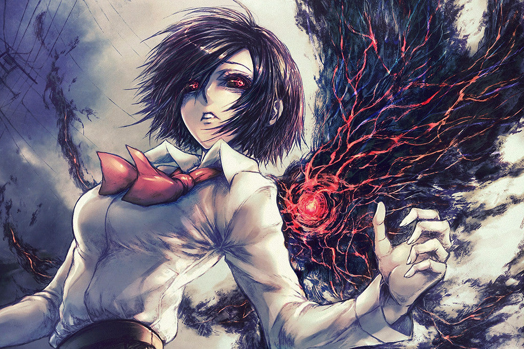 Tokyo Ghoul Kirishima Touka Girl Manga Anime Poster