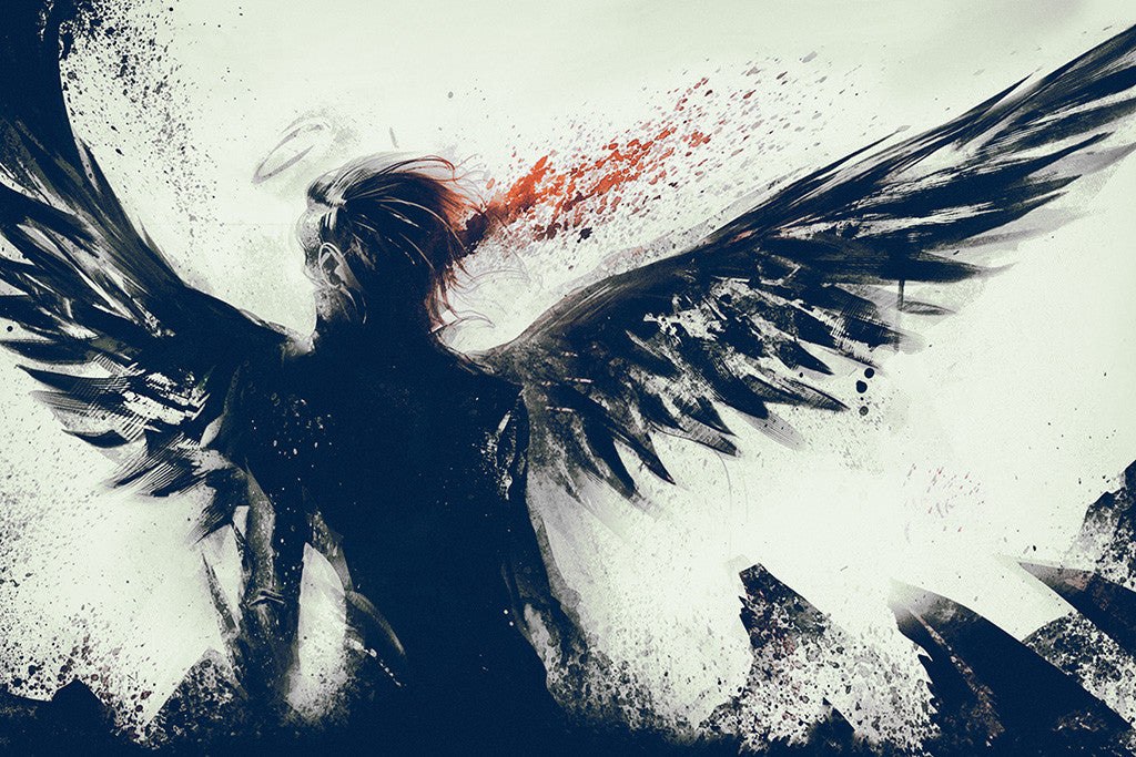 Headshot Angel Anime Poster