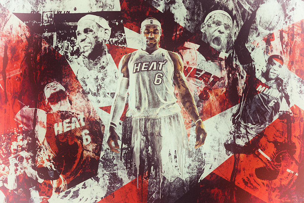 Lebron James Basketball NBA Player Poster