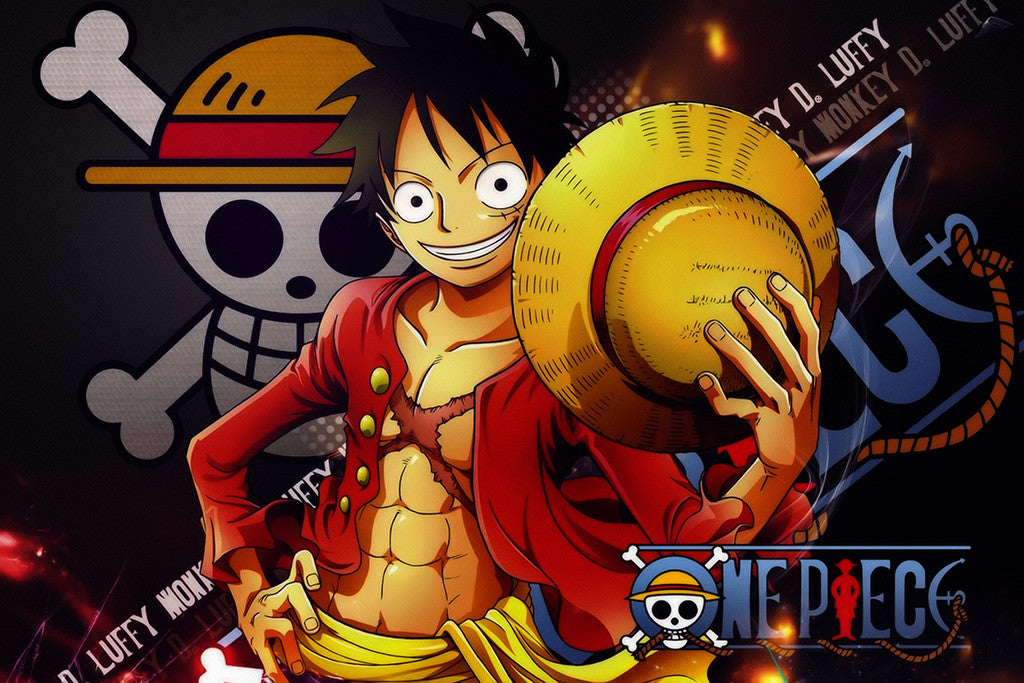 One Piece World Luffy Anime Poster