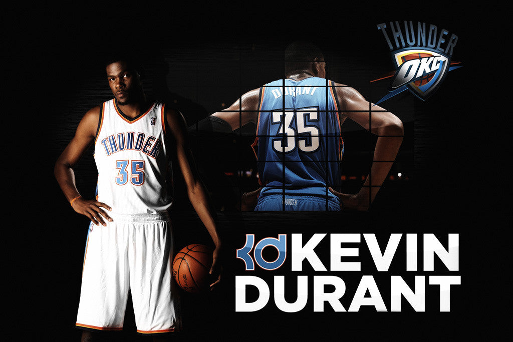 Kevin Durant Oklahoma City Thunder Basketball Poster
