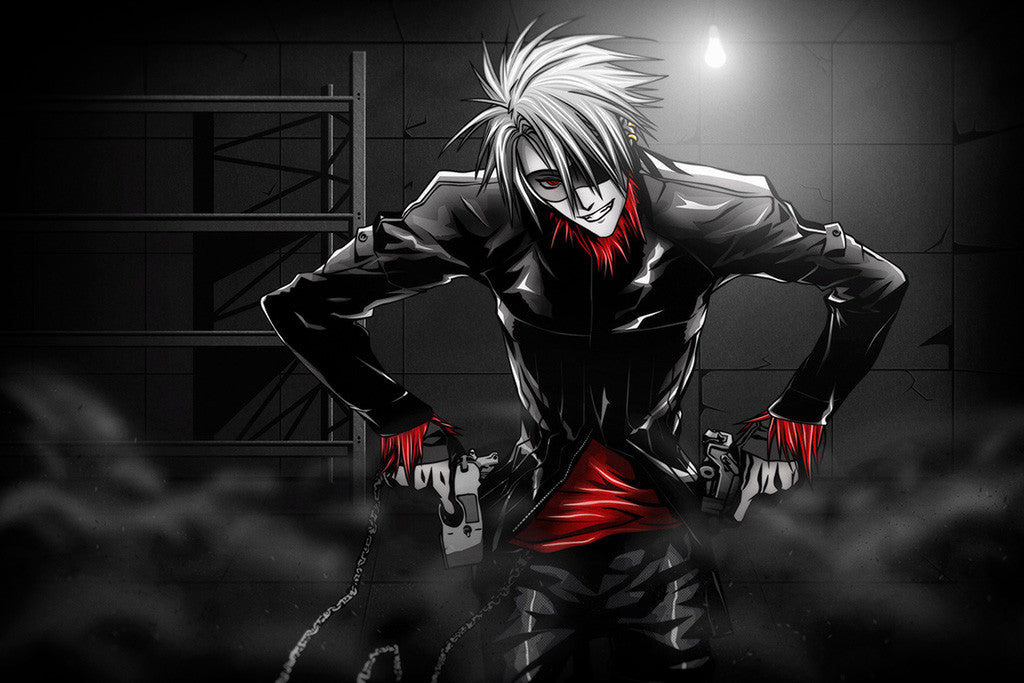 Heine Rammsteiner Dogs Bullets And Carnage Anime Poster