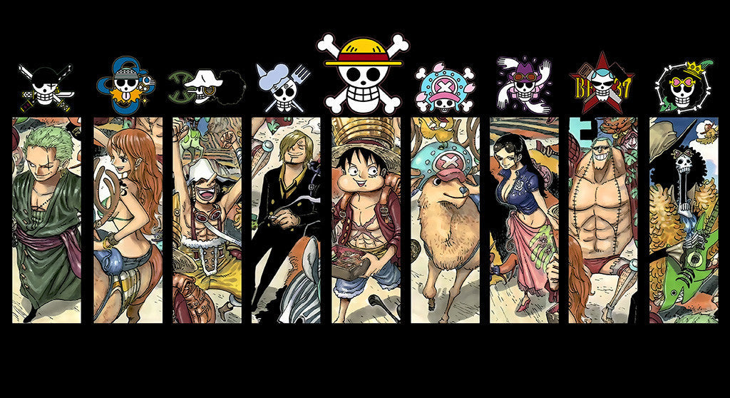 One Piece Characters Manga Poster
