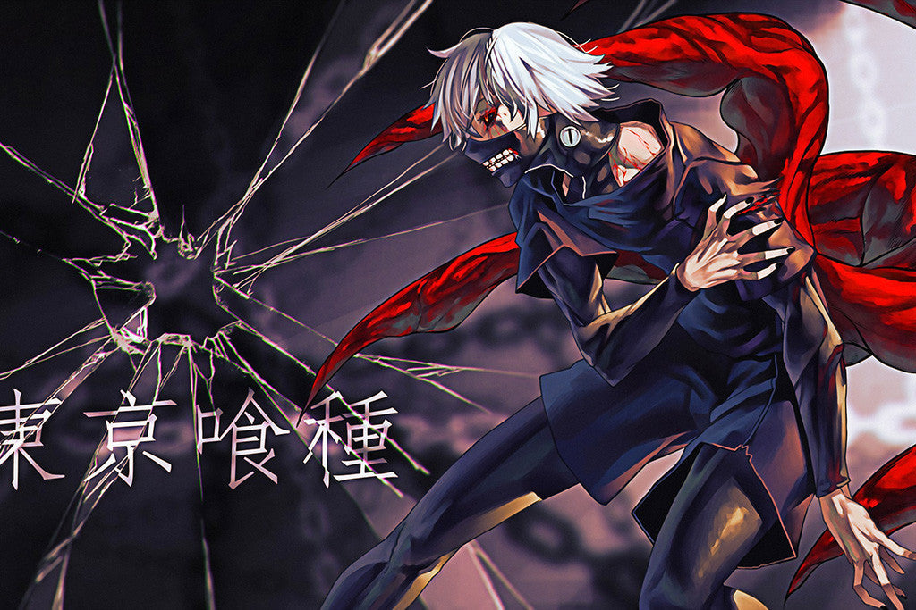 Ken Kaneki Tokyo Ghoul Anime Poster