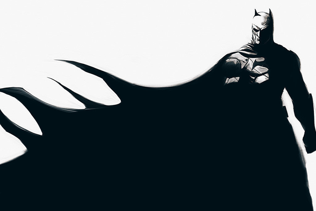 Batman Black and White Poster