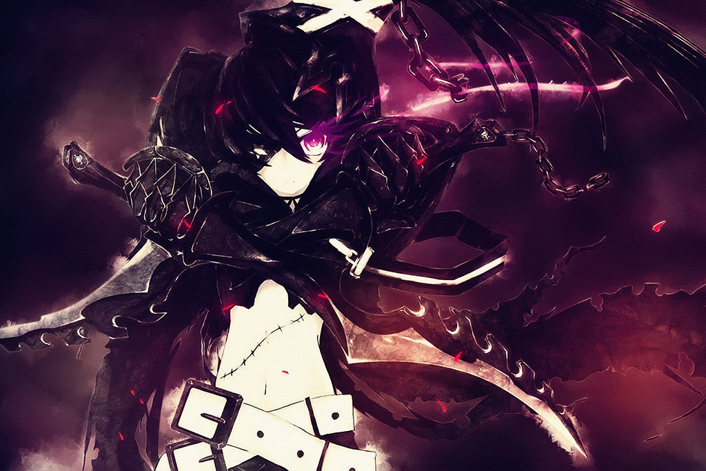 Black Rock Shooter Hot Girl Anime Poster