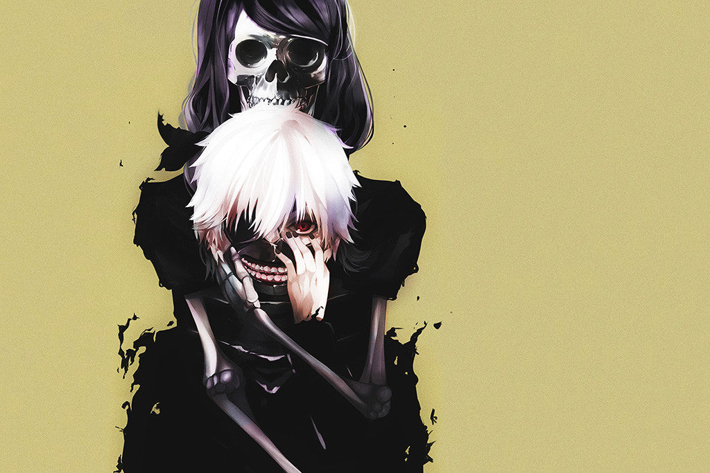 Kaneki Ken And Rize Anime Poster