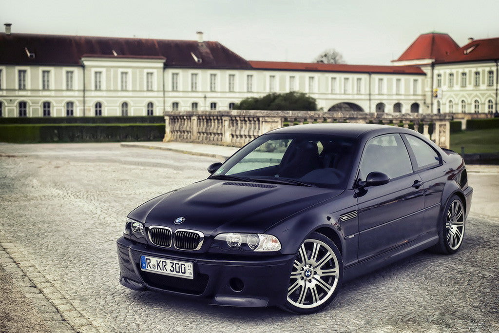 BMW M3 E46 Black Car Auto Poster