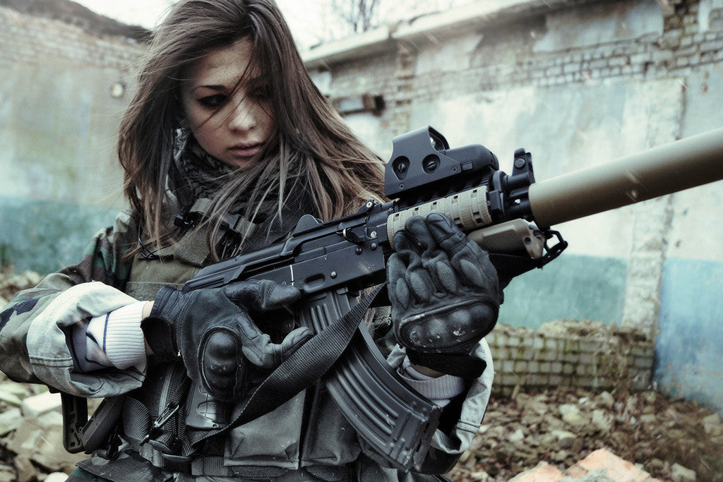 Klgr Killgore Girl War Guns Stalker Poster
