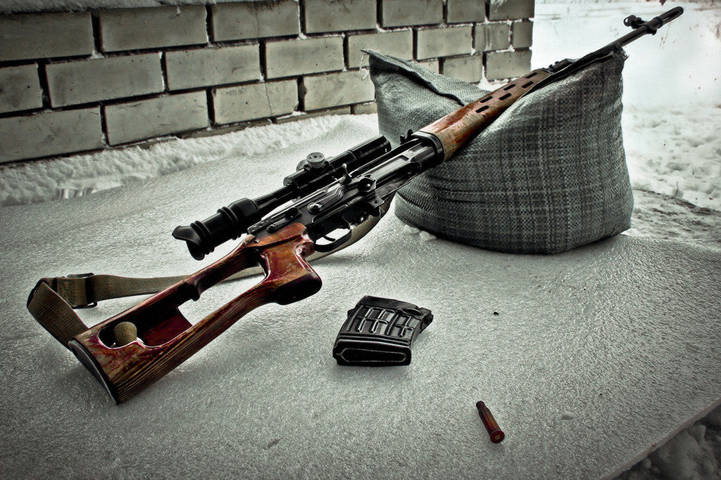 Svd Sniper Rifle Dragunov Guns Weapon Poster