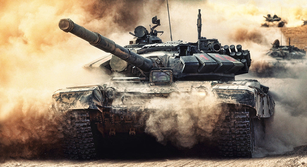T 90 Tank Battle Poster