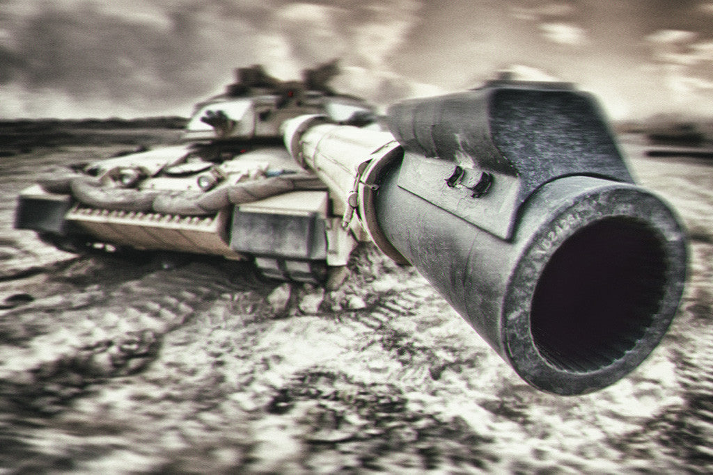 Tank Muzzle Weapon Poster