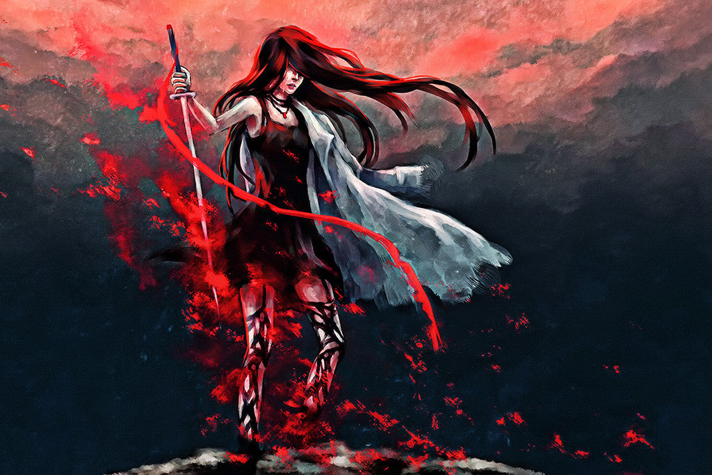 Crying Samurai Anime Poster