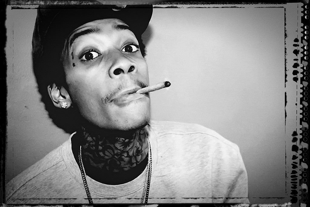 Wiz Khalifa Black and White Poster