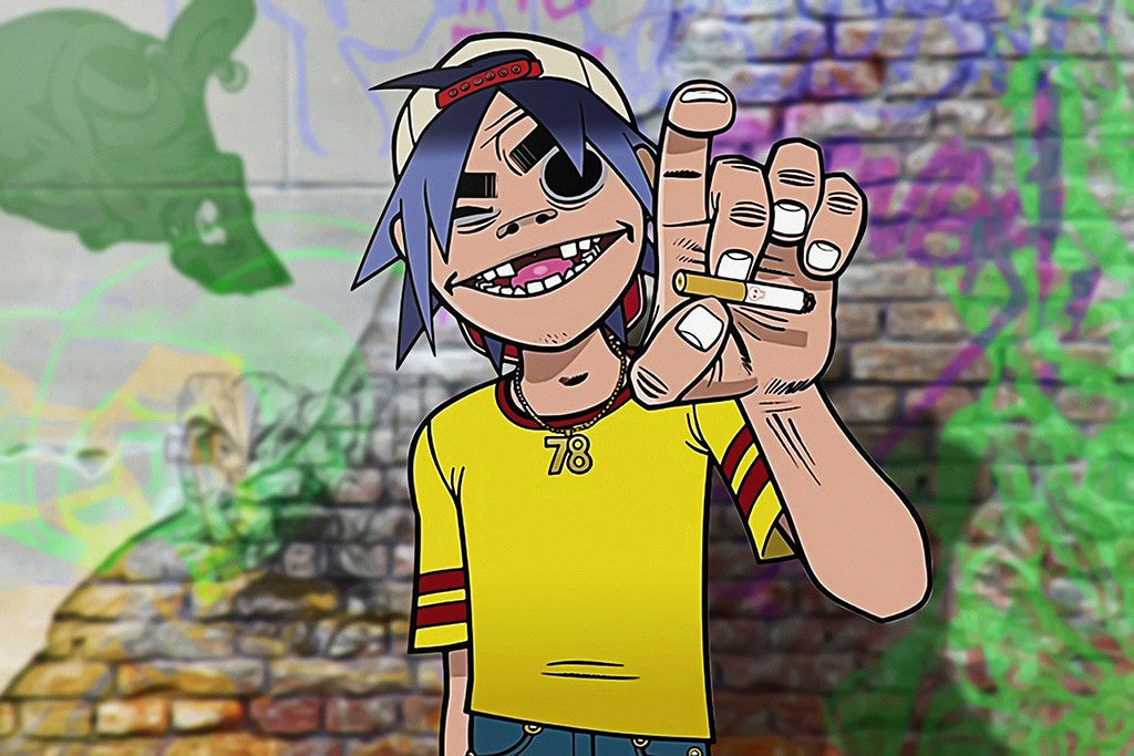 Gorillaz 2-D Poster
