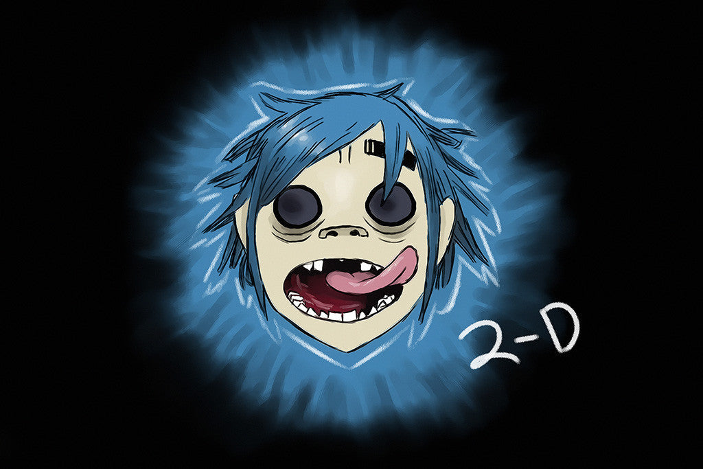 Gorillaz 2-D Music Poster