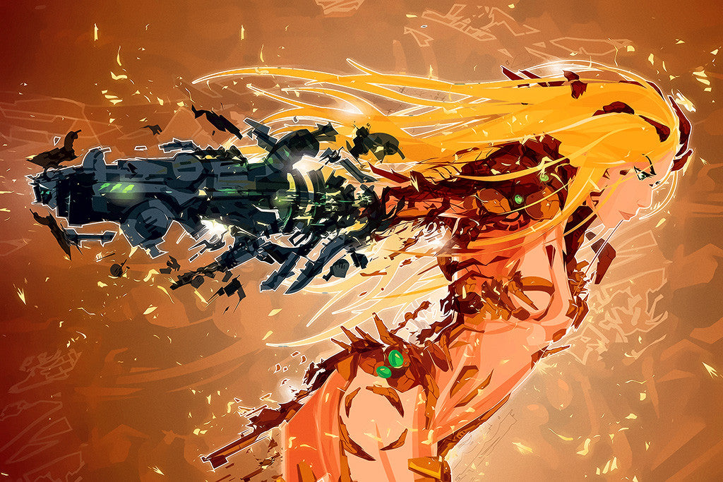 Samus Aran Metroid Poster