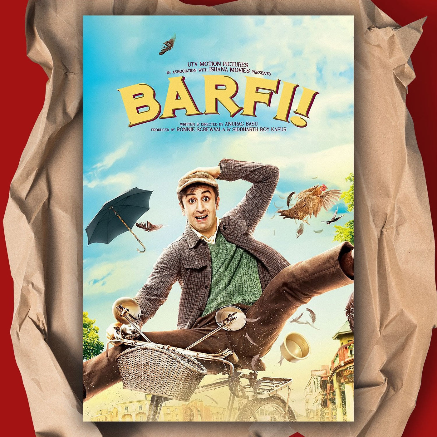 Barfi! Hindi Old Film Poster