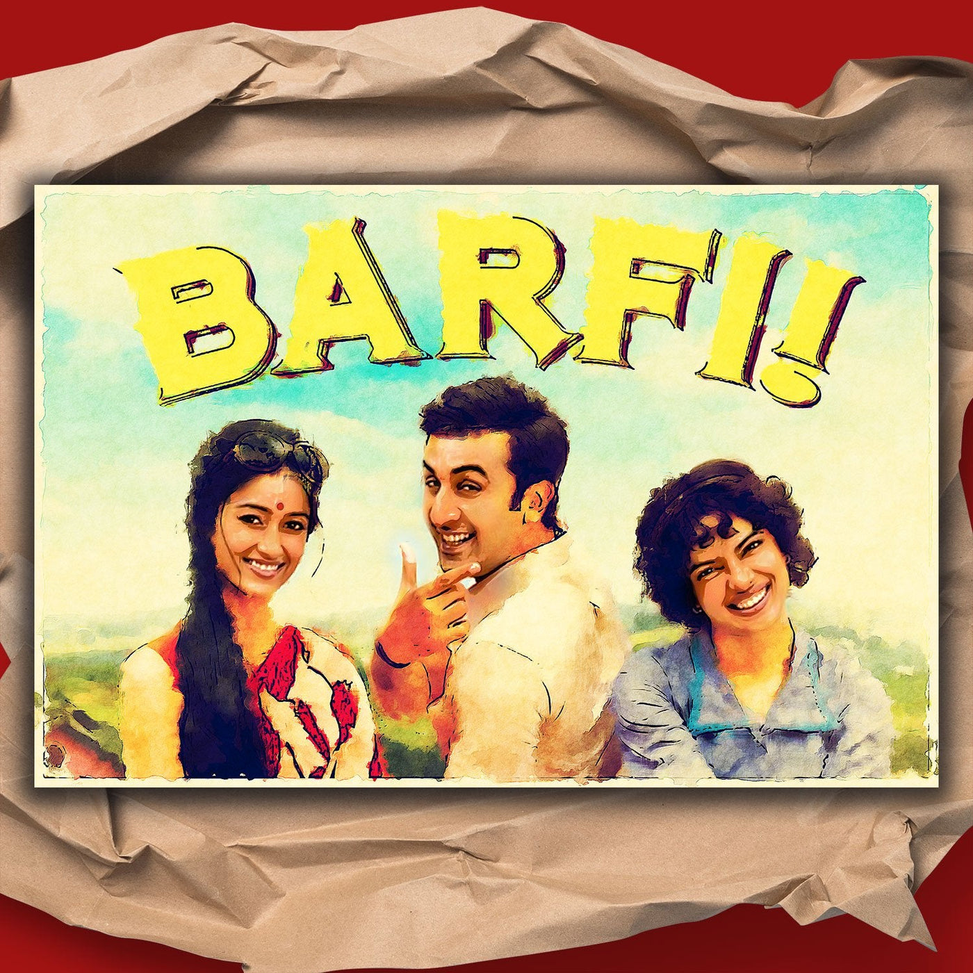Barfi! Bollywood Movie Poster