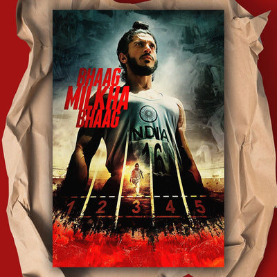 Bhaag Milkha Bhaag Hindi Old Film Poster