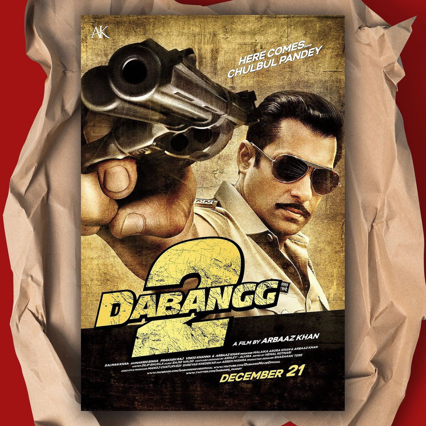 Dabangg Hindi Old Film Poster