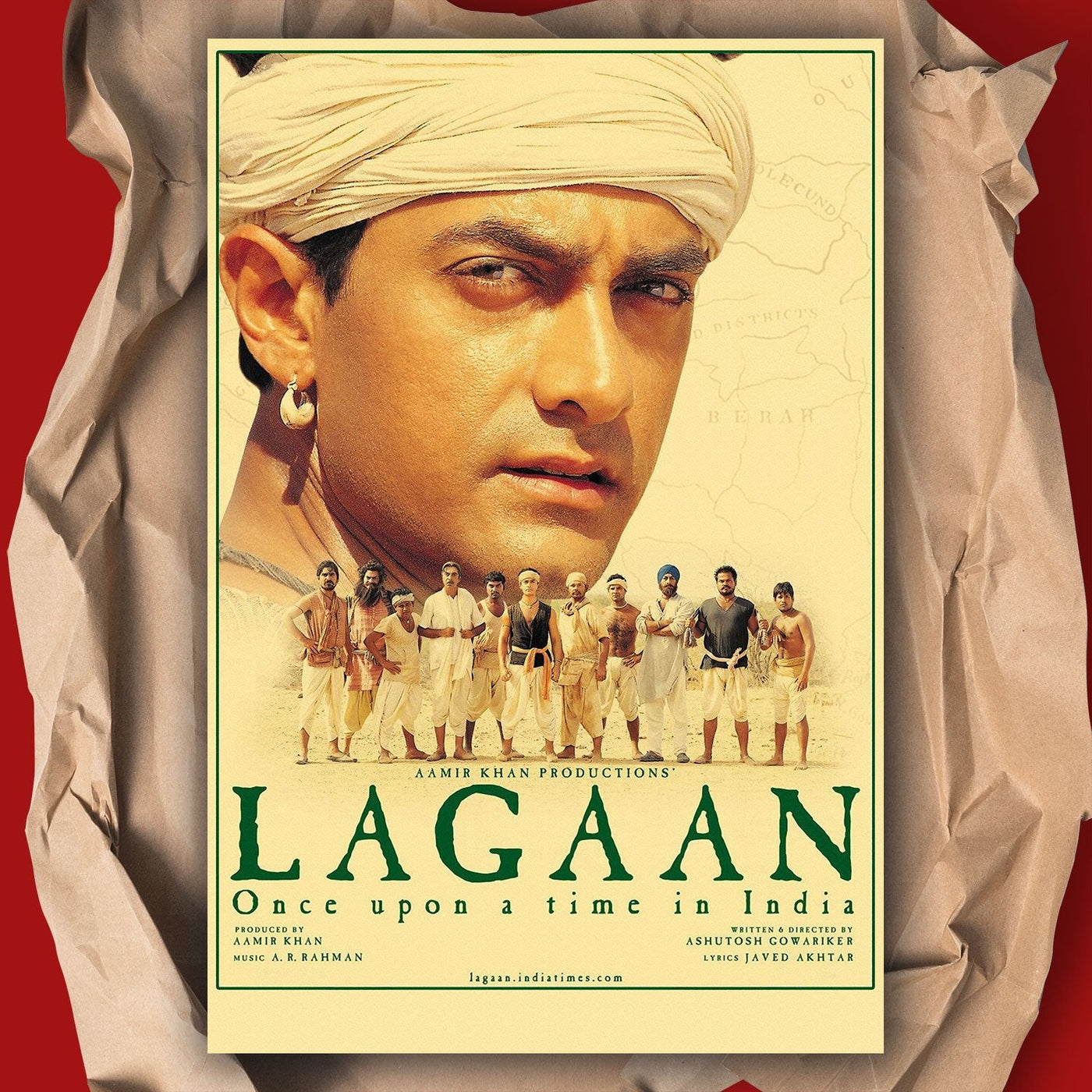 Lagaan Bollywood Movie Poster