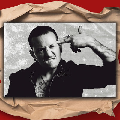Linkin Park Chester Bennington Black and White Poster