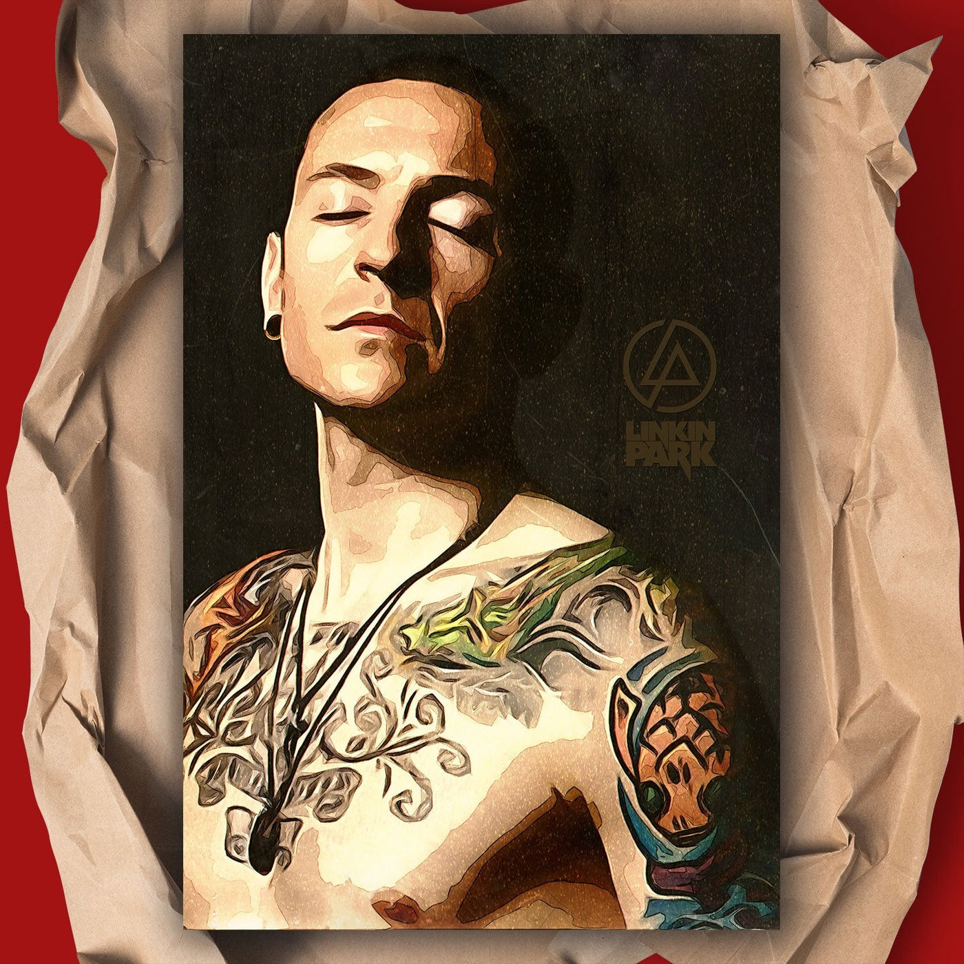 Linkin Park Chester Bennington Art Poster
