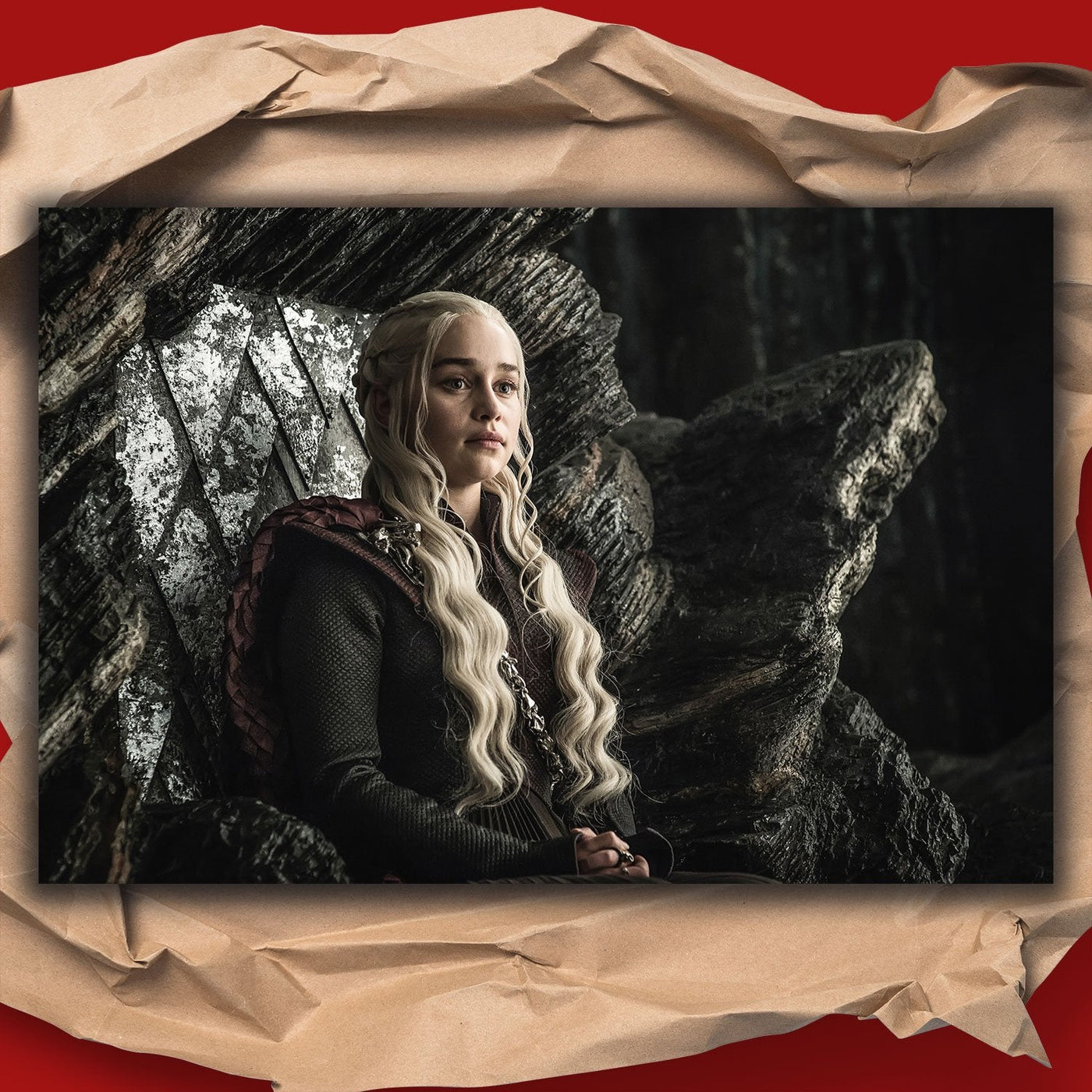 Game of Thrones Season 7 Daenerys Targaryen on Throne Poster