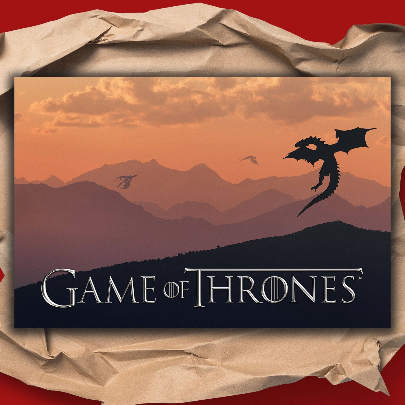 Game of Thrones Season 7 Dragons Fan Art Poster