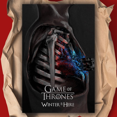 Game of Thrones Winter is Here Fan Art Poster