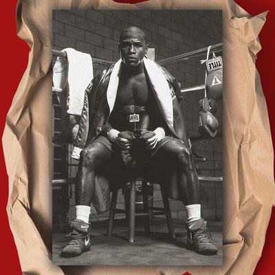 Floyd Mayweather Black and White Poster