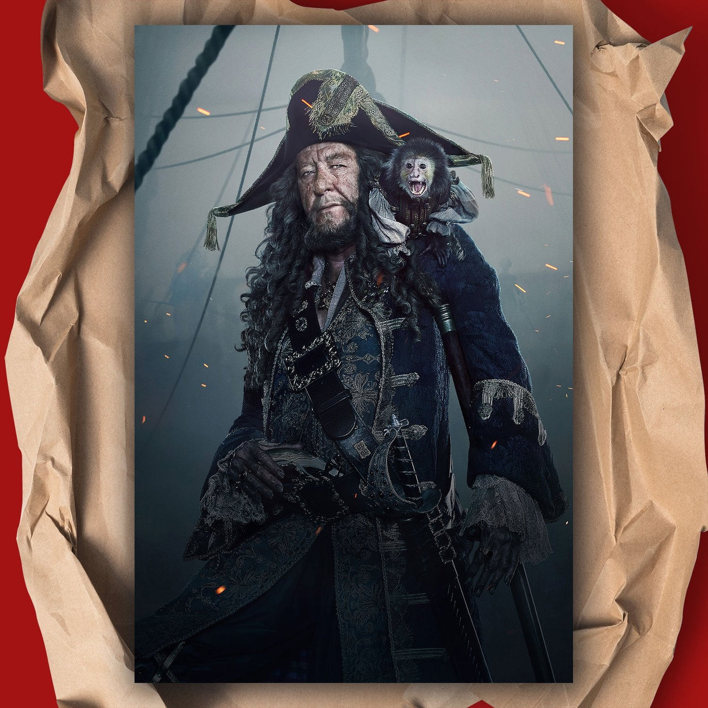 Pirates of the Caribbean Dead Men Tell No Tales Hector Barbossa Poster