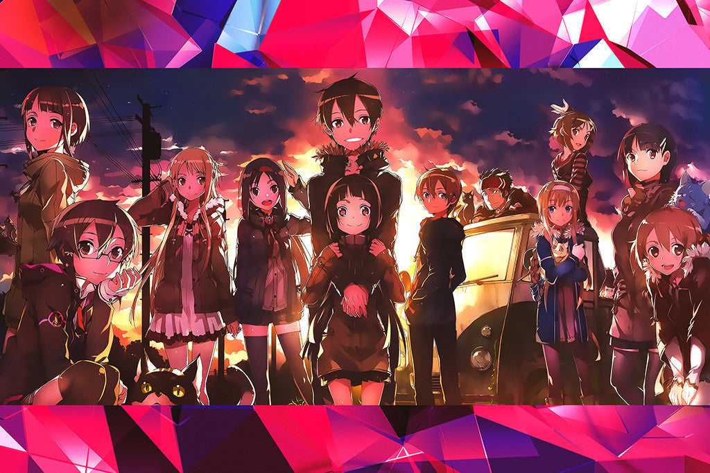 Sword Art Online Kirito Asuna Poster