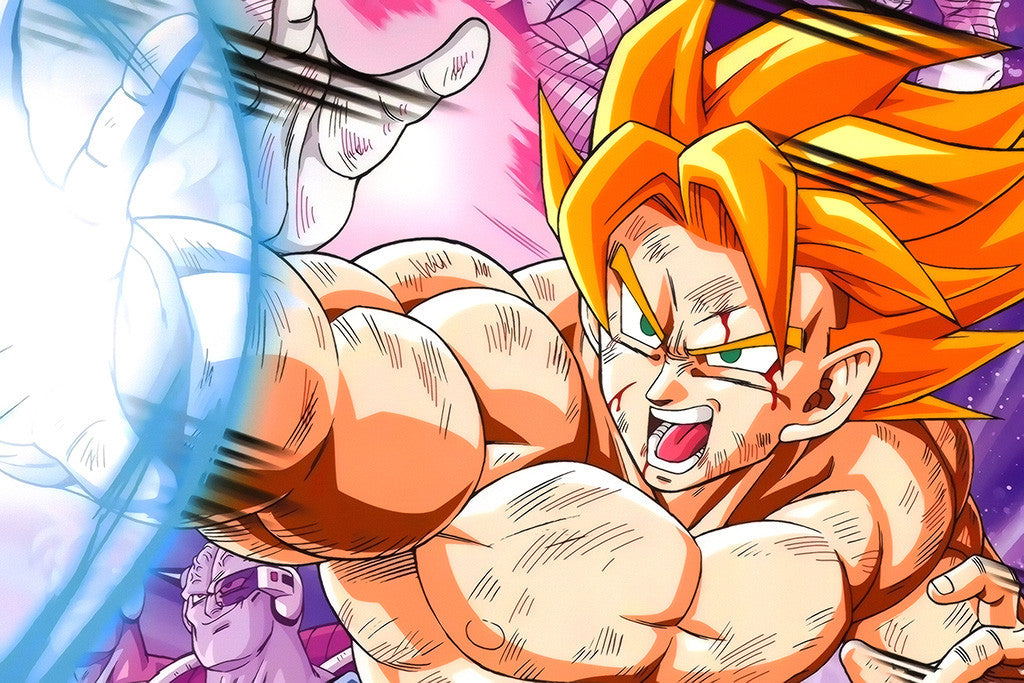 Dragon Ball Z Goku Super Saiyan Anime Poster