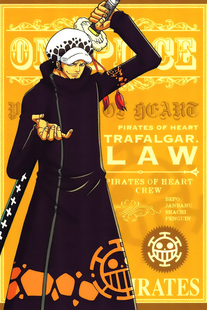 One Piece Trafalgar Law Anime Poster