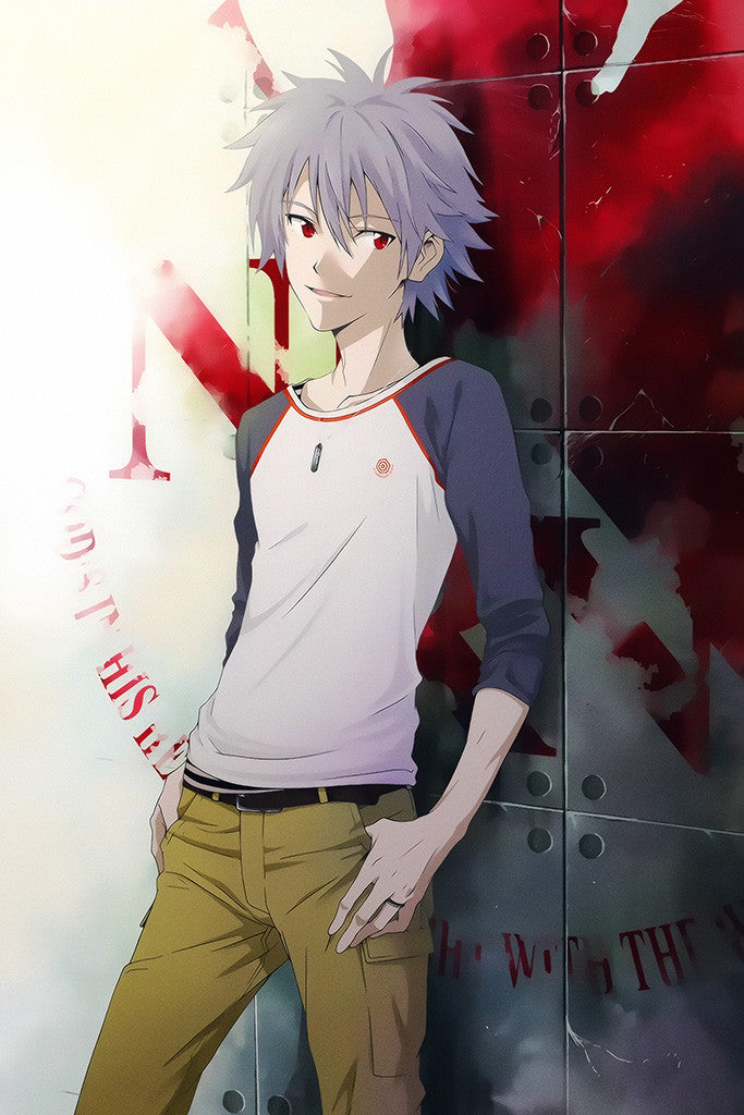 Evangelion Kaworu Anime Poster
