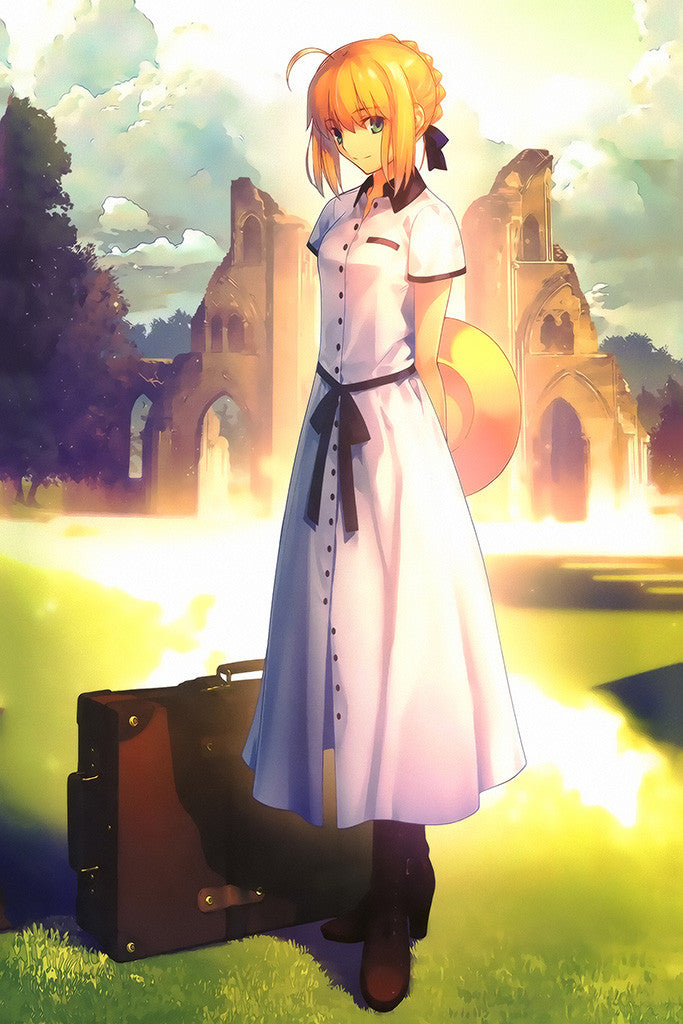Fate/Stay Night Saber Anime Novel Poster