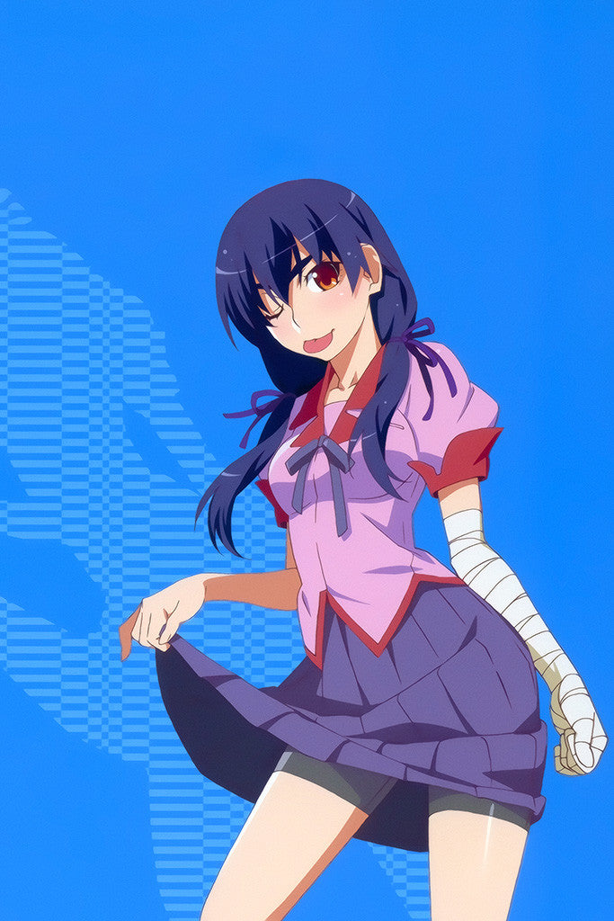 Monogatari Series Suruga Kanbaru Anime Poster