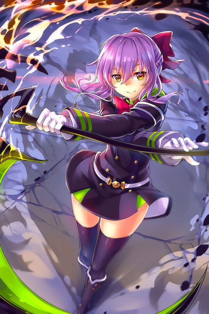 Seraph Of The End Shinoa Japanese Anime Poster