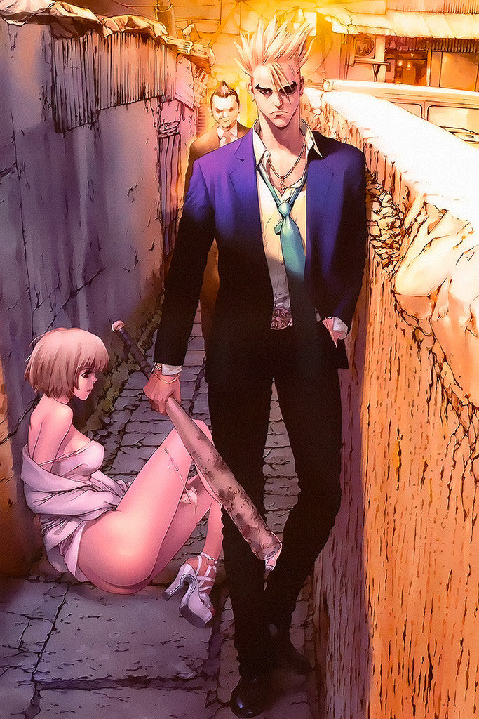 Sun Ken Rock Hot Girl Anime Poster