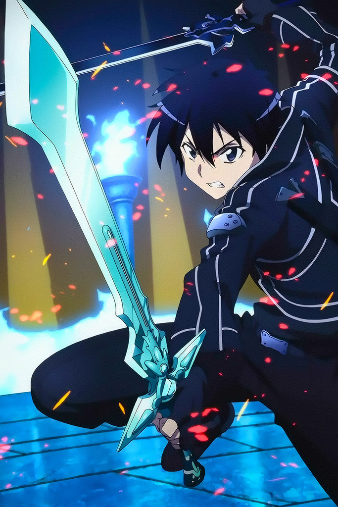 Sao Kirito Asuna Anime Poster