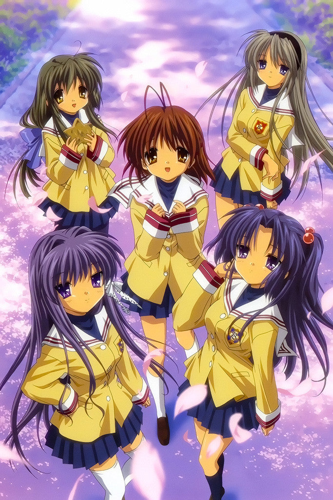 Clannad Main Character Anime Game Poster