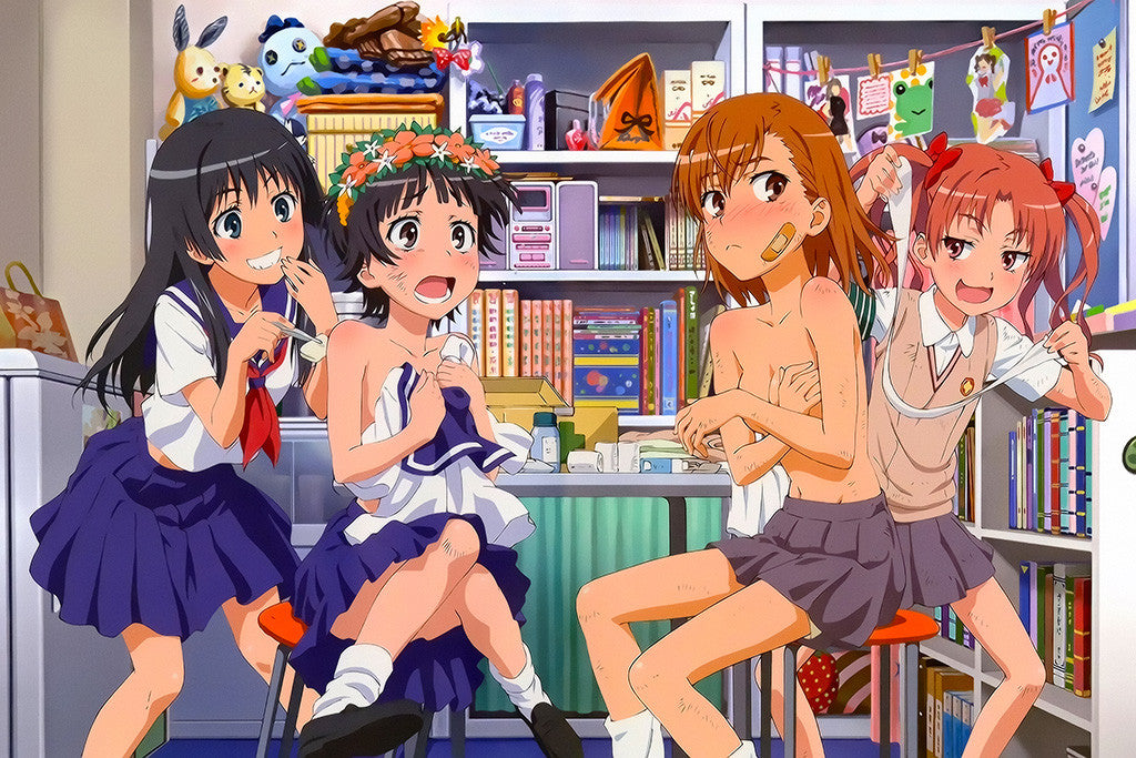 A Certain Scientific Railgun Anime Manga Girls Poster