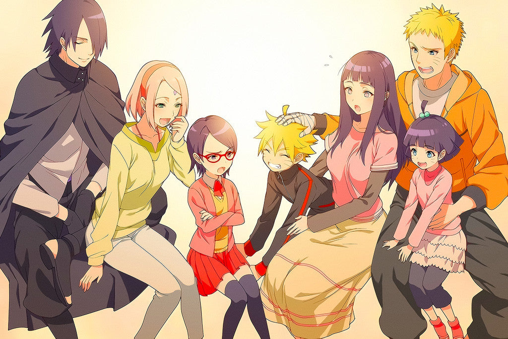 Naruto Shippuden Anime Uchiha Family Poster