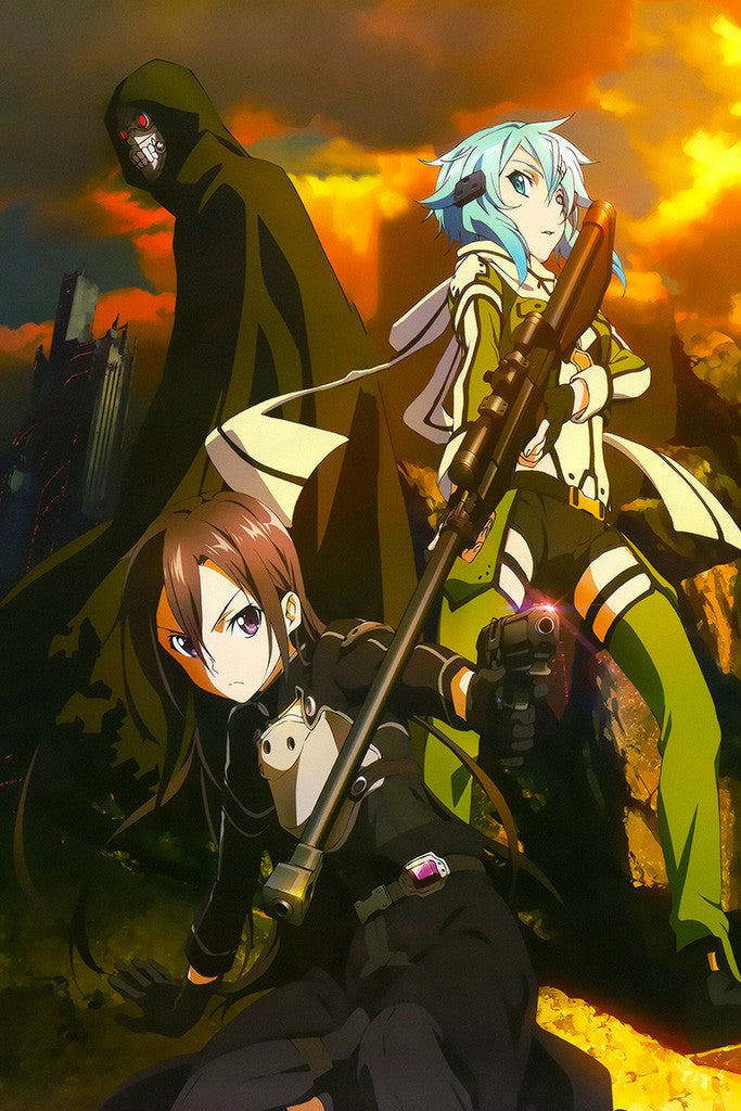 Sword Art Online Ggo Kirito Anime Poster