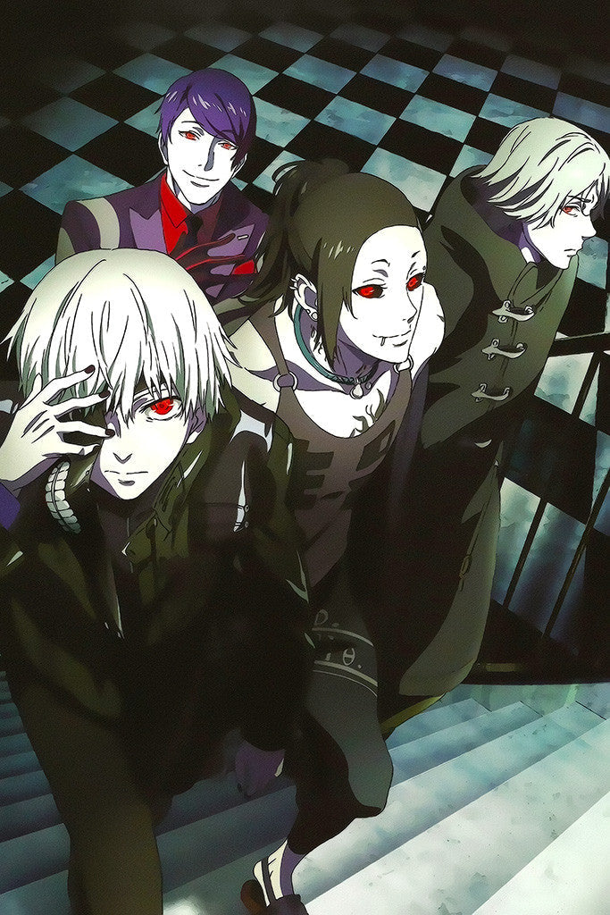 Tokyo Ghoul Kaneki Uta Shuu Renji Anime Poster